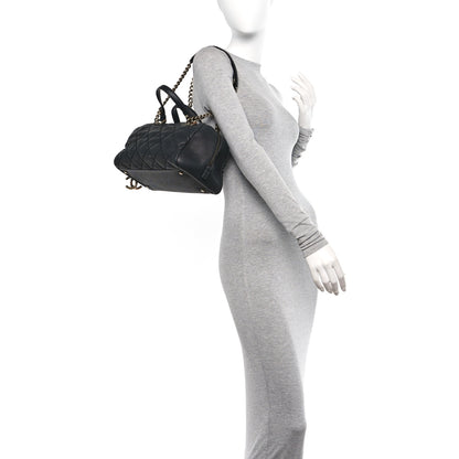Chanel Caviar Quilted CC Bowler Black 2 of 11