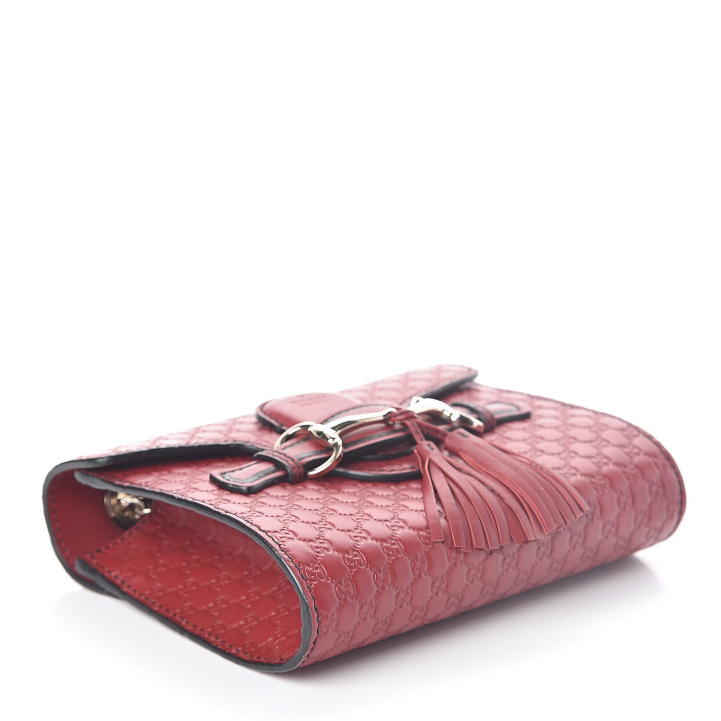 Soft Microguccissima Mini Emily Chain Shoulder Bag Rosso