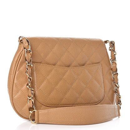 Chanel Caviar Quilted Flap Shoulder Bag Beige 3 of 11