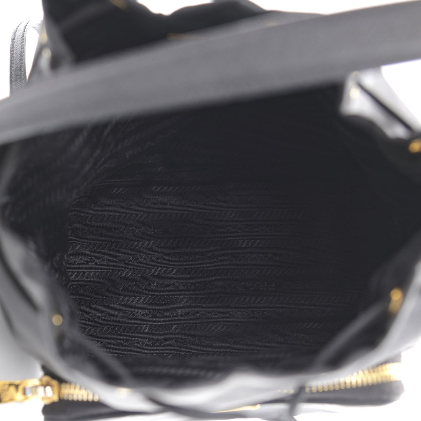 Re-Nylon Duet Drawstring Shoulder Bag Black