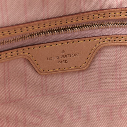 Louis Vuitton Damier Azur Neo Neverfull MM Rose Ballerine 10 of 25