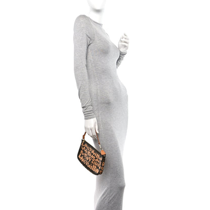 Louis Vuitton Monogram Graffiti Pochette Accessories Peach 2 of 10