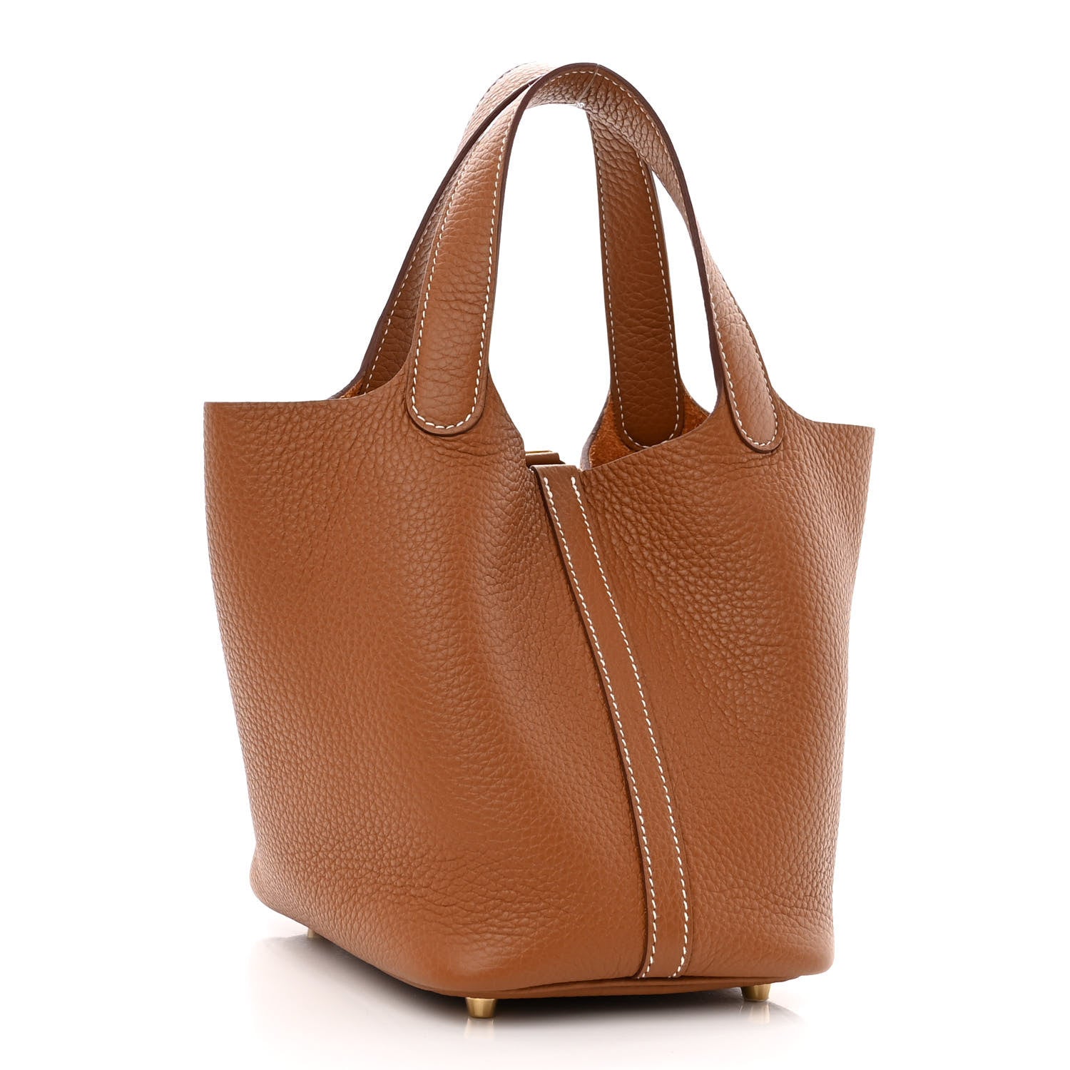 Hermes Taurillon Clemence Picotin Lock 18 PM Gold 3 of 10