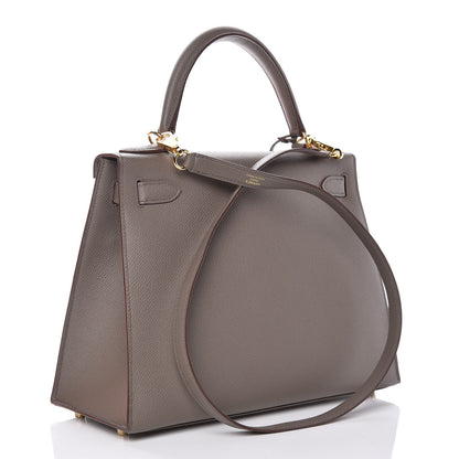 Hermes Epsom Kelly Sellier 28 Etain 4 of 37