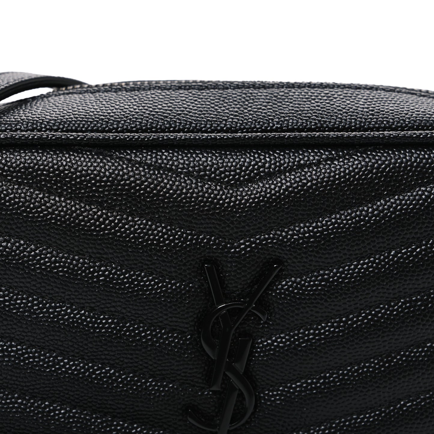 Grain De Poudre Matelasse Monochrome Monogram Mini Lou Camera Bag Black