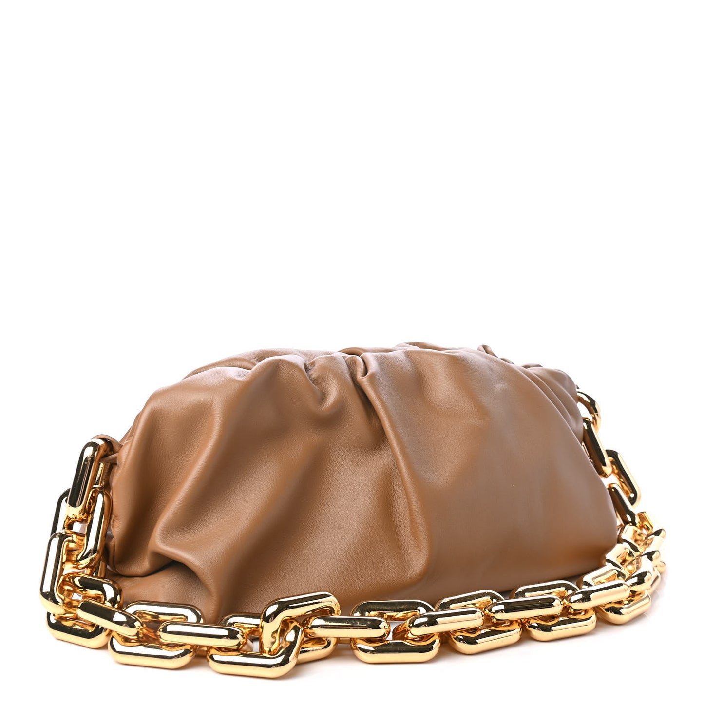 Calfskin The Pouch Chain Cammello
