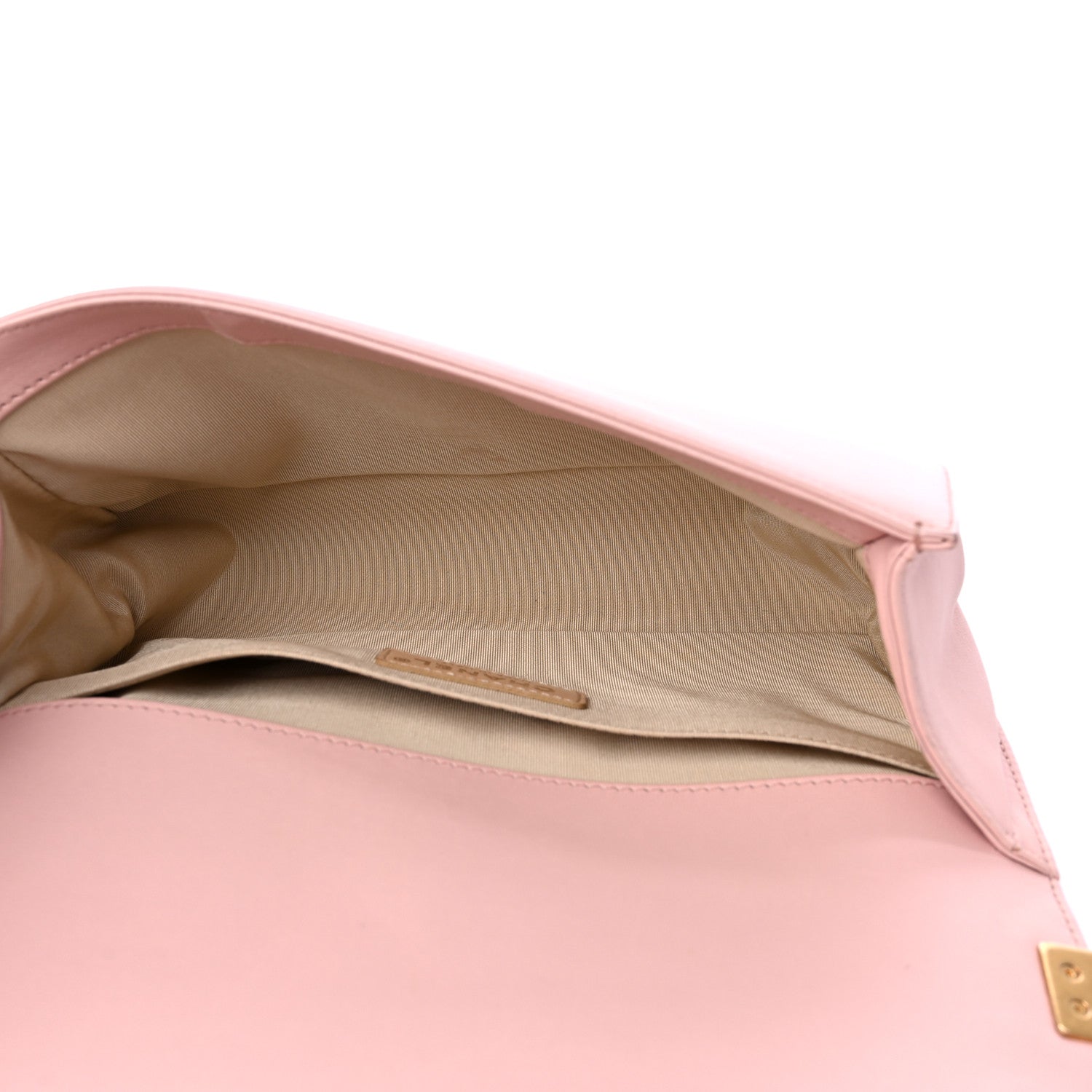 Chanel Lambskin Quilted Medium Chain Detail Boy Flap Light Pink 4 of 10