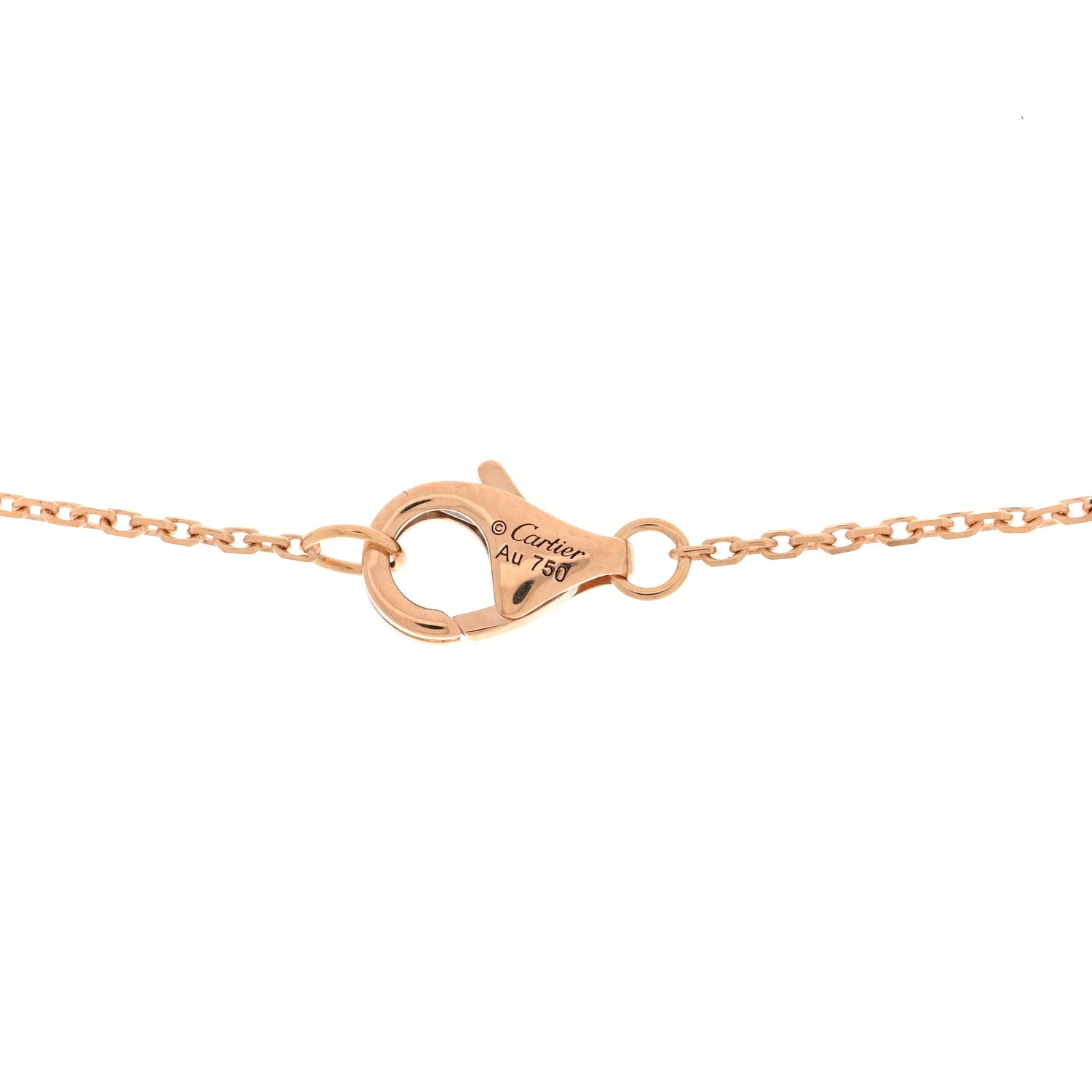 Cartier 18K Pink Gold Diamond Etincelle De Cartier Pendant Necklace 5 of 5