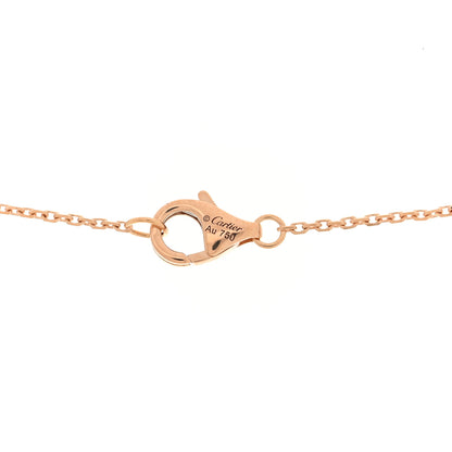 Cartier 18K Pink Gold Diamond Etincelle De Cartier Pendant Necklace 5 of 5