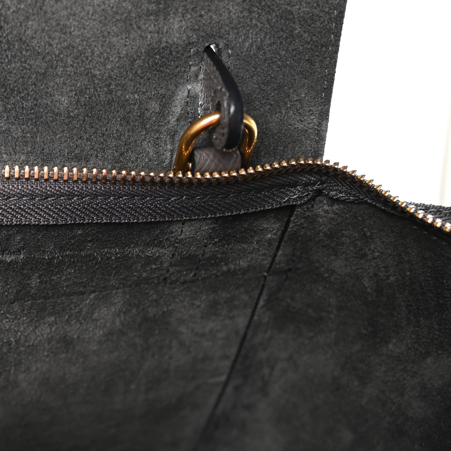 Celine Grained Calfskin Nano Belt Bag Grey 8 of 12
