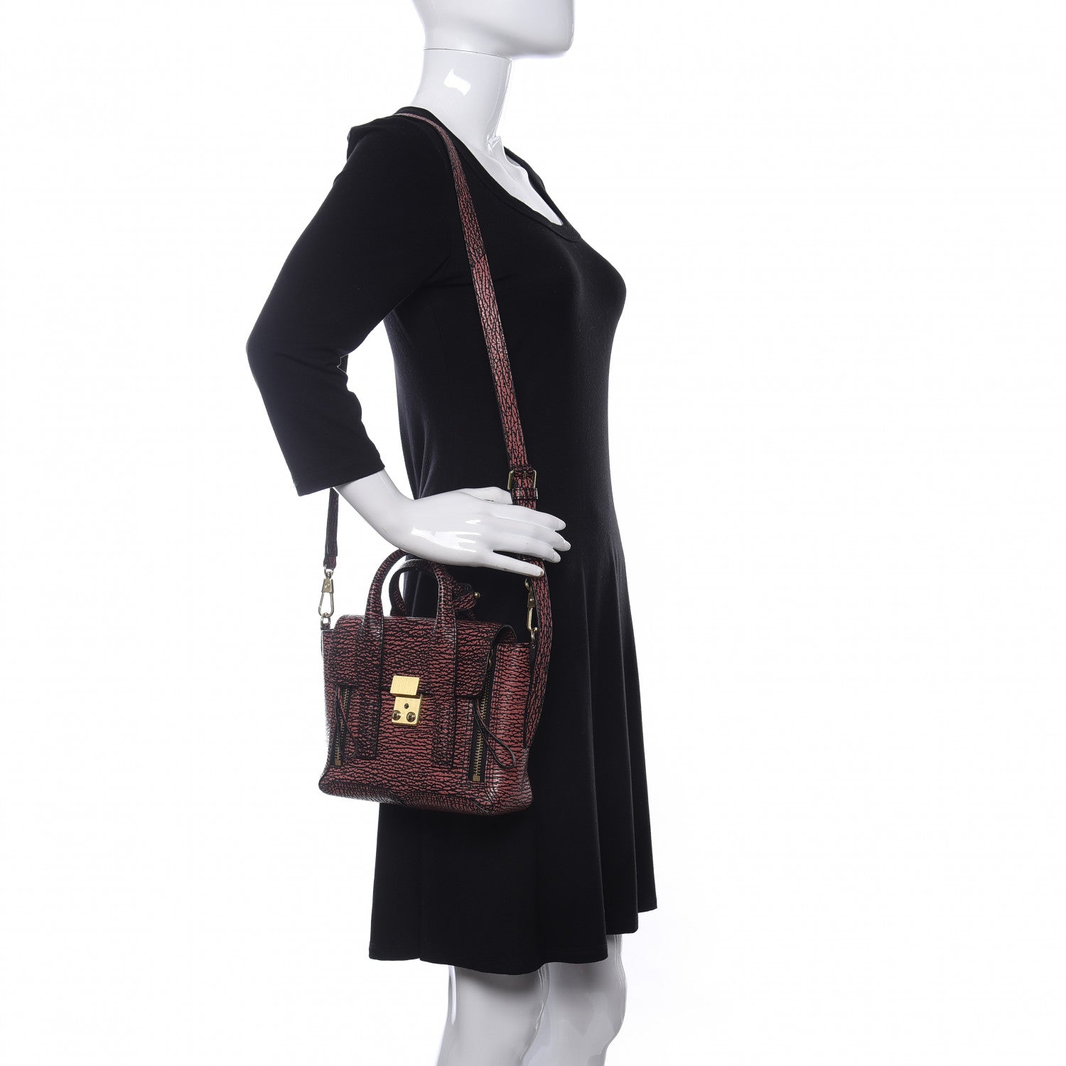 3.1 Phillip Lim Textured Calfskin Mini Pashli Satchel 2 of 9