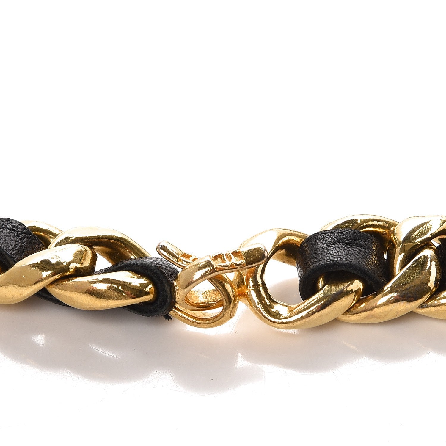 Chanel Lambskin Chain CC Belt Black Gold 3 of 4