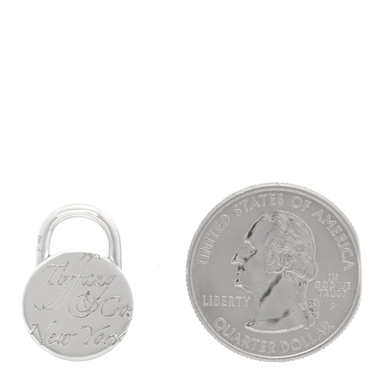 Tiffany Sterling Silver Notes Lock Charm 2 of 3
