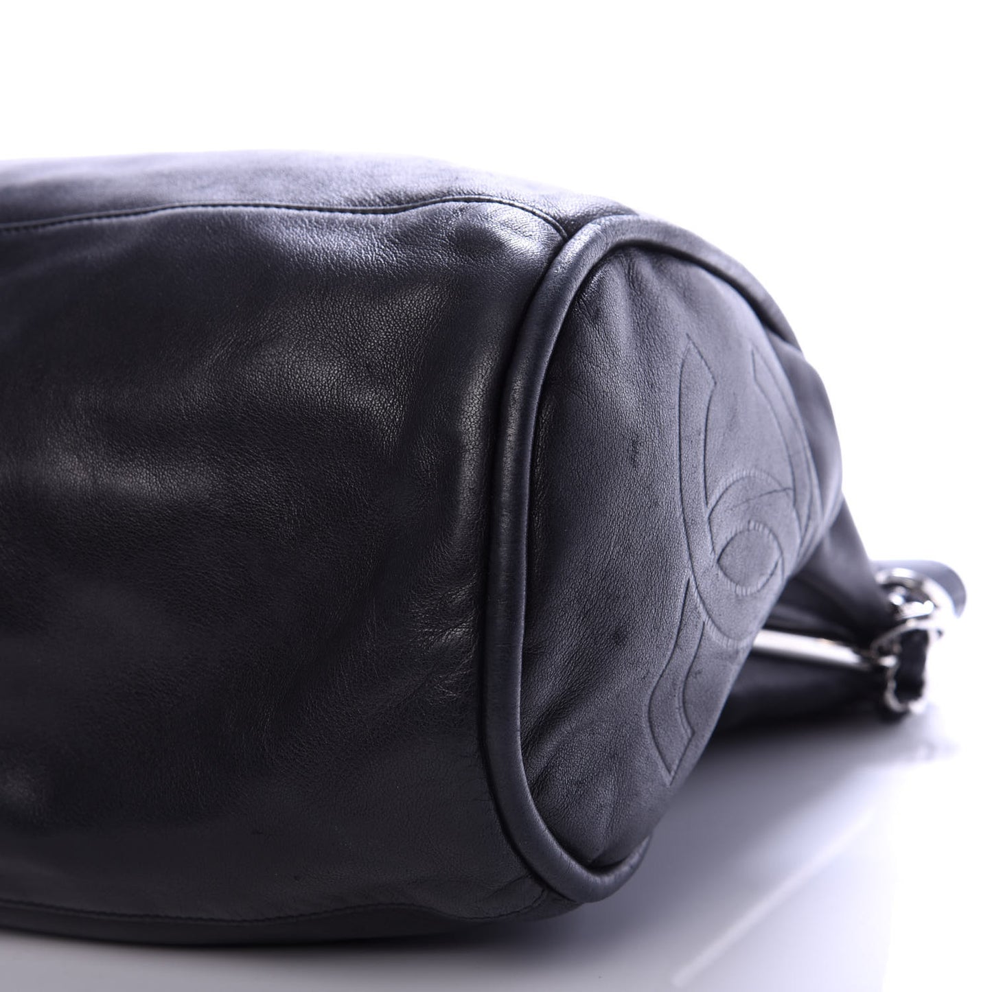 Lambskin Large Ultimate Soft Tote Black