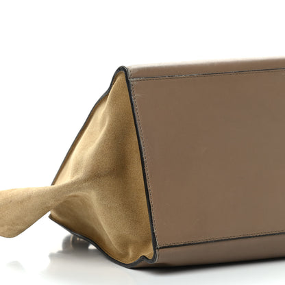 Celine Smooth Calfskin Suede Medium Tri-Color Trapeze Olive 13 of 14