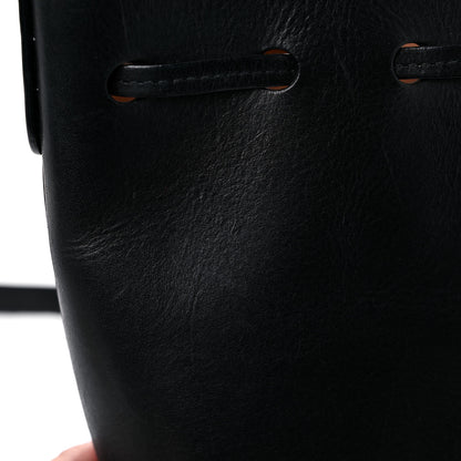 Mansur Gavriel Calfskin Mini Bucket Bag Black Ballerina 14 of 15