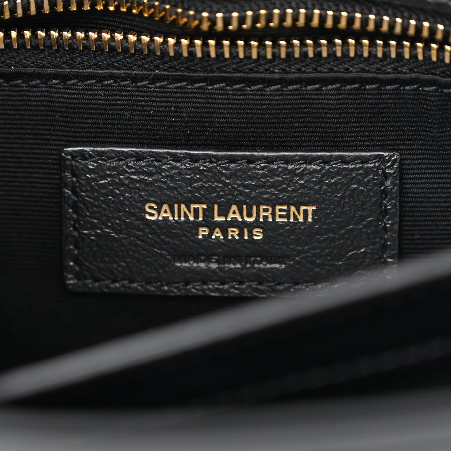 Calfskin Y Quilted Monogram Toy Loulou Crossbody Bag Black
