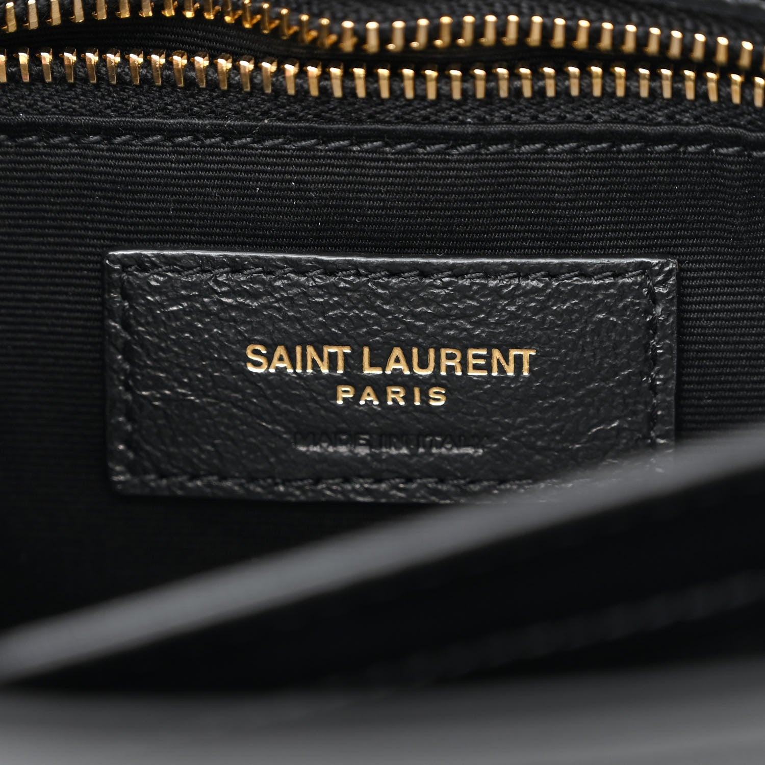 Saint Laurent Calfskin Y Quilted Monogram Toy Loulou Crossbody Bag Black 6 of 10