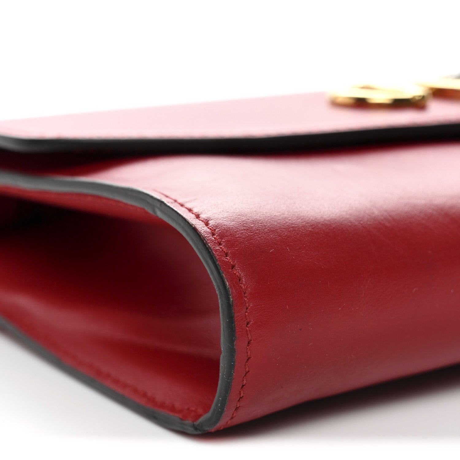Gucci Smooth Calfskin Small Zumi Top Handle Shoulder Bag Hibiscus Red 9 of 14