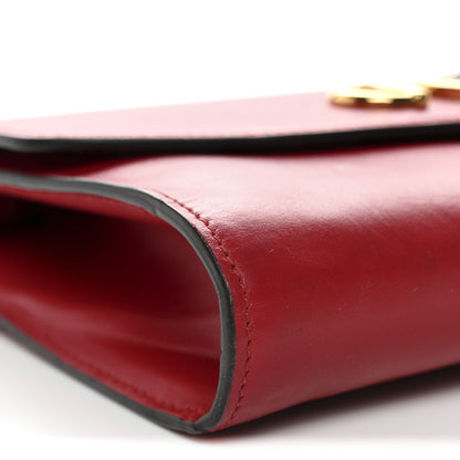 Gucci Smooth Calfskin Small Zumi Top Handle Shoulder Bag Hibiscus Red 9 of 14