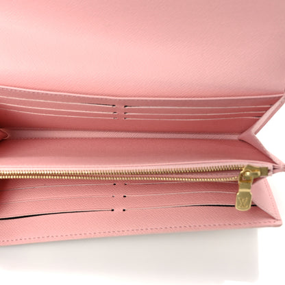 Louis Vuitton Damier Azur Sarah Wallet NM Rose Ballerine 5 of 8