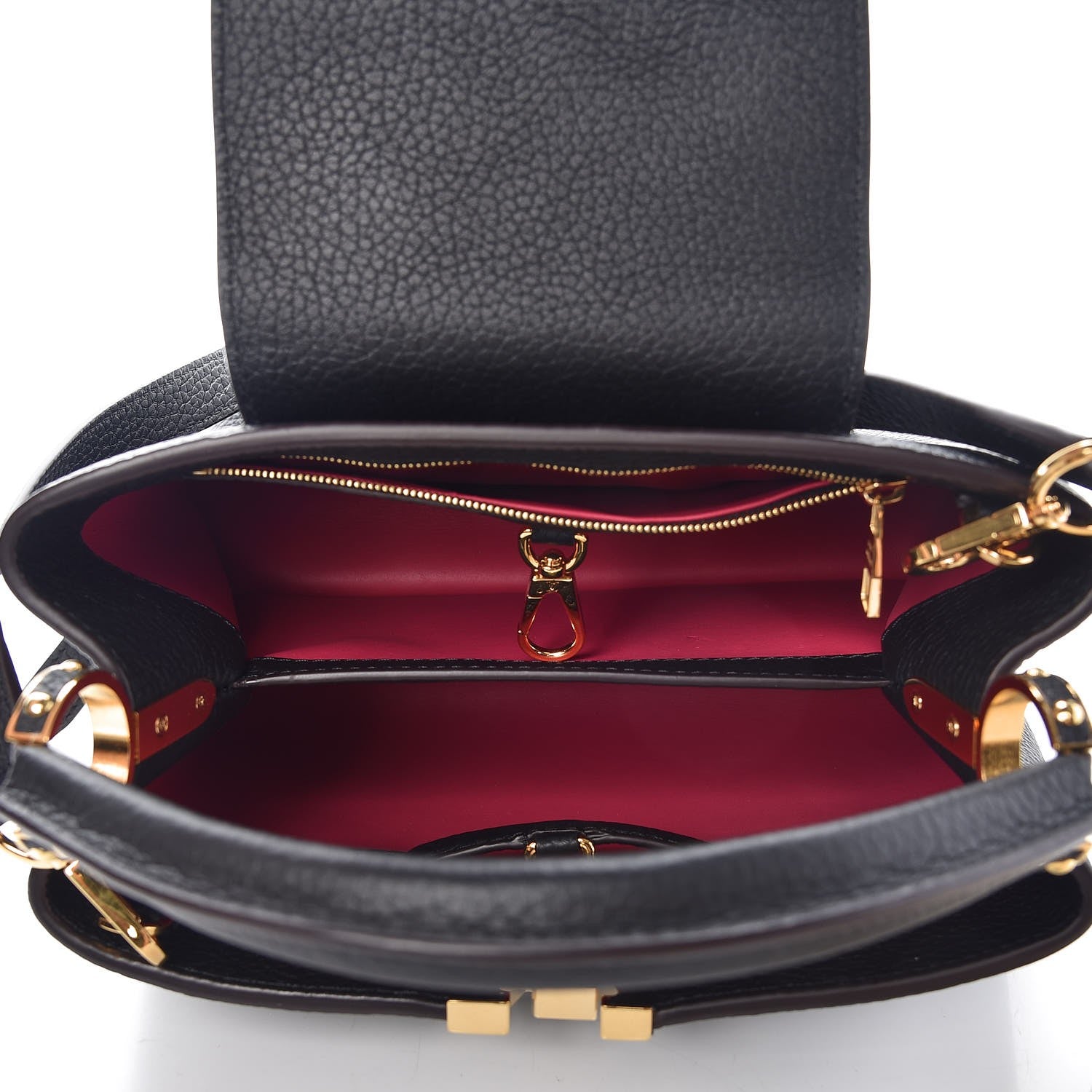 Louis Vuitton Taurillon Capucines BB Black 5 of 6