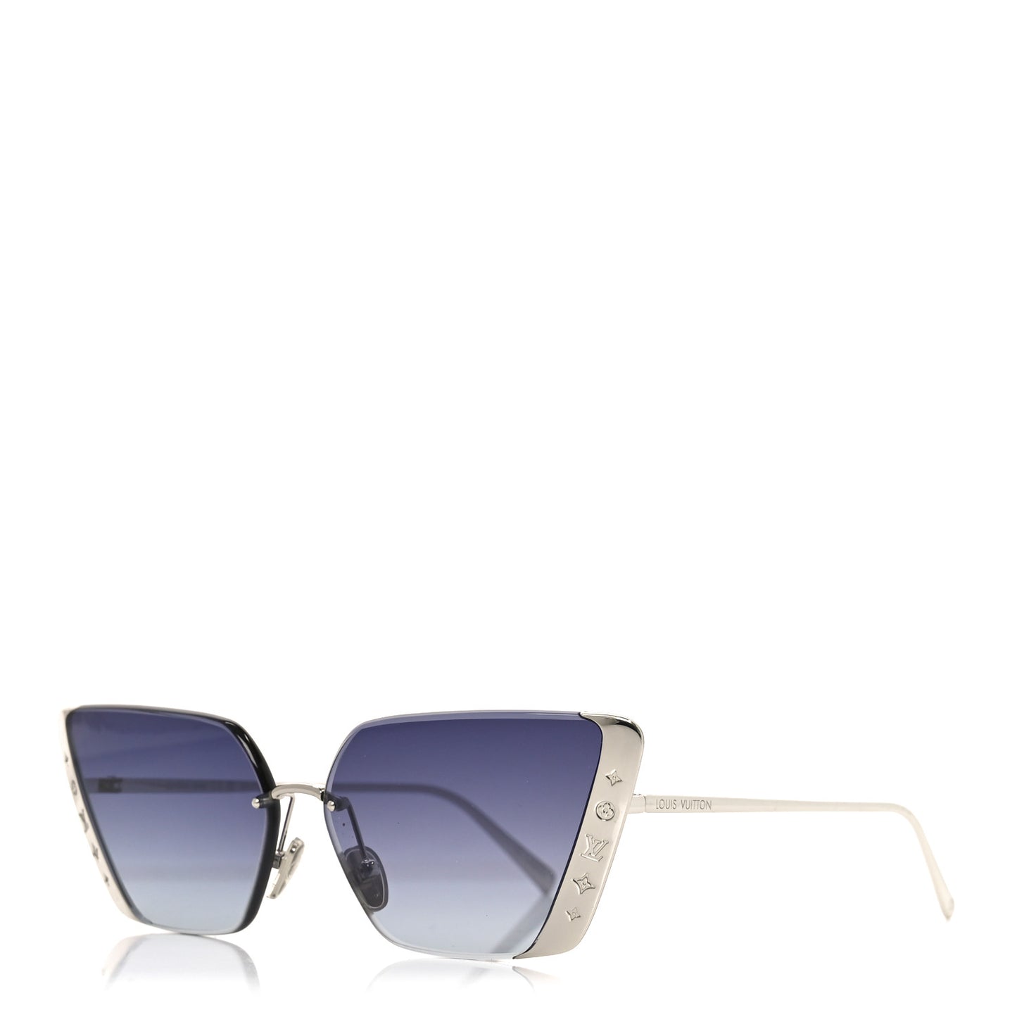 Metal LV Moon Cat Eye Sunglasses Z2173U Silver