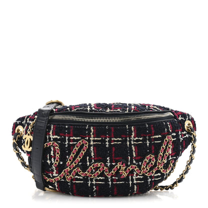 Chanel Tweed Quilted Chain 20s Signe Waist Bag Multicolor 1 of 13