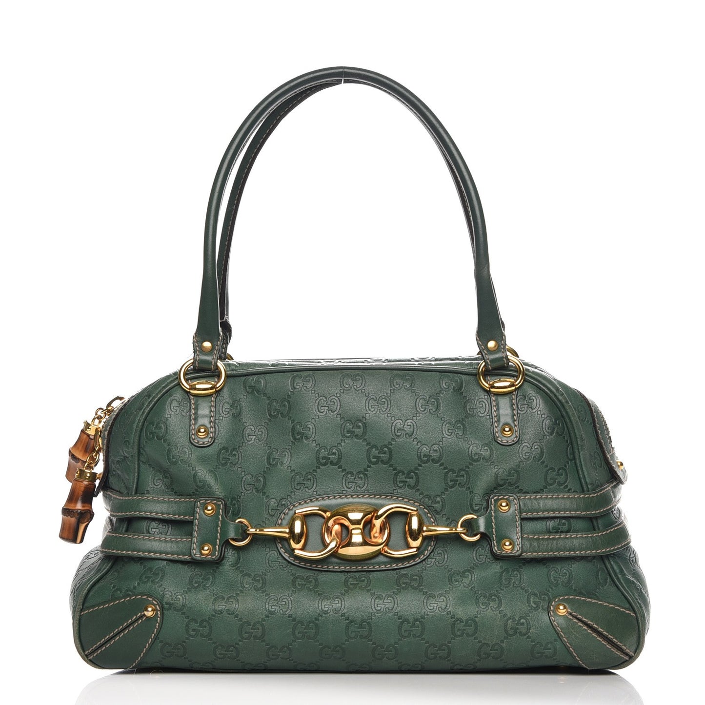 Calfskin Large Wave Boston Green