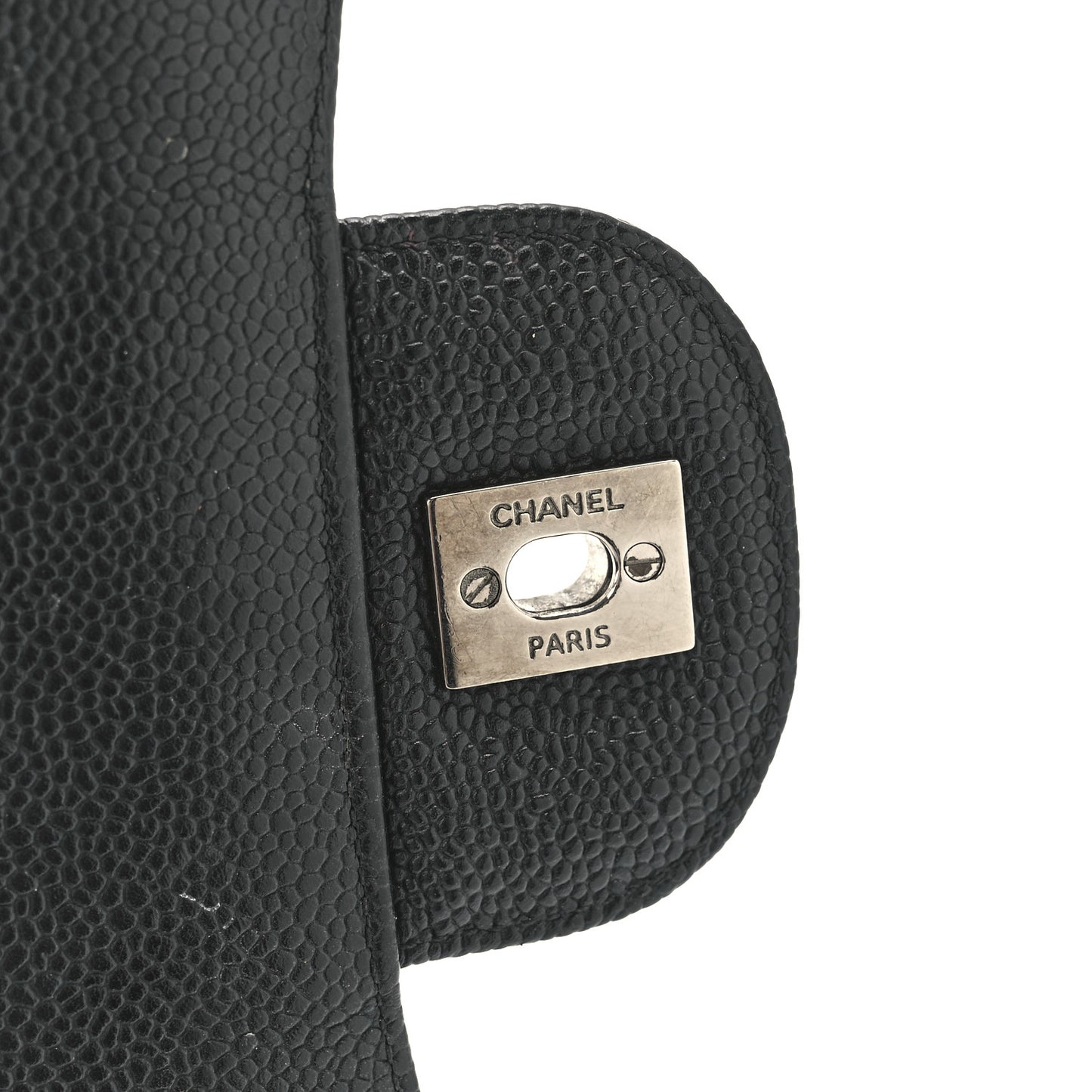 Caviar Quilted Maxi Double Flap Black