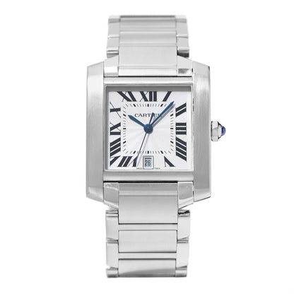 Cartier Stainless Steel 28mm Tank Francaise Automatic Watch 1 of 7