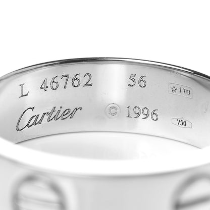 Cartier 18K White Gold 5.5mm LOVE Ring 56 7.5 4 of 4