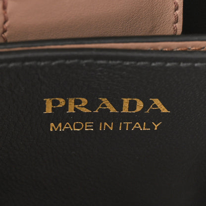 Prada Saffiano Cuir Medium Panier Bucket Bag Cipria Black 7 of 9