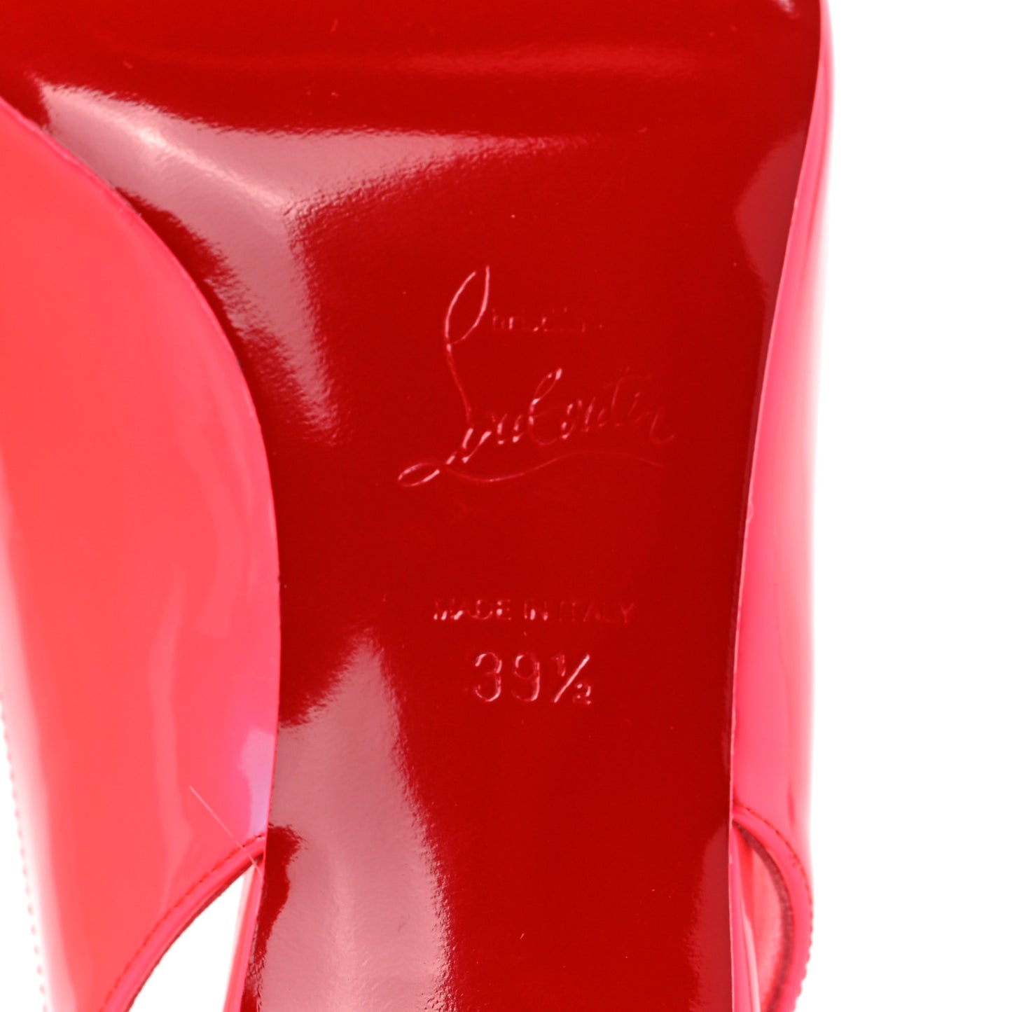 Patent Kate Sling 55 Pumps 39.5 Fluo Pink