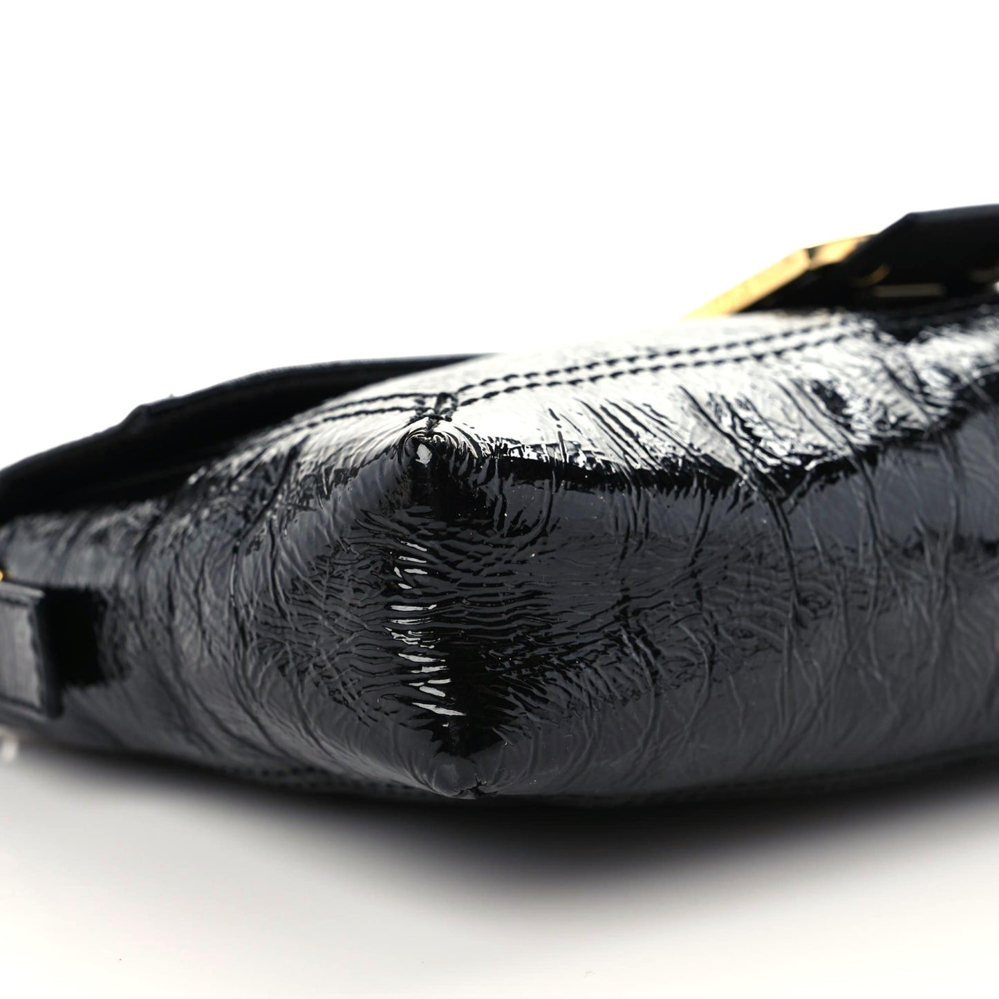 Vitello Naplak Medium Convertible Baguette Black
