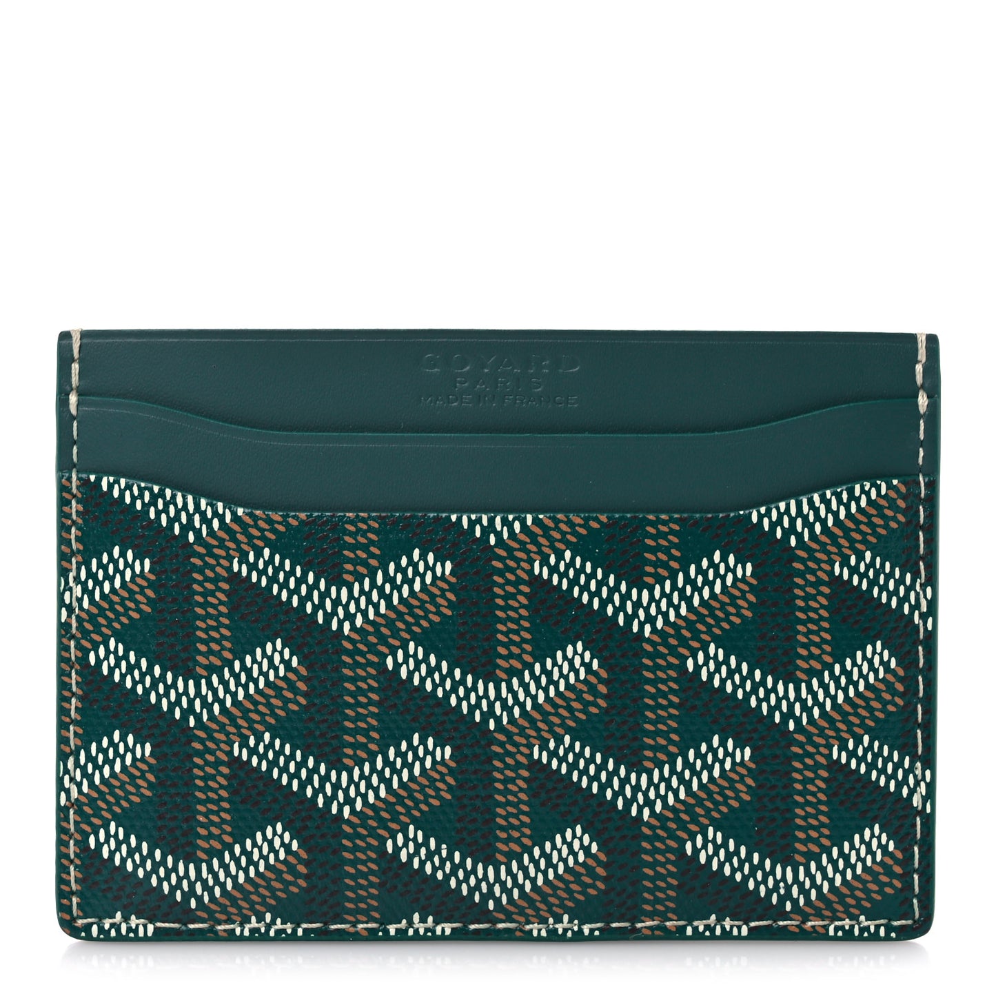 Goyardine Saint Sulpice Card Holder Green