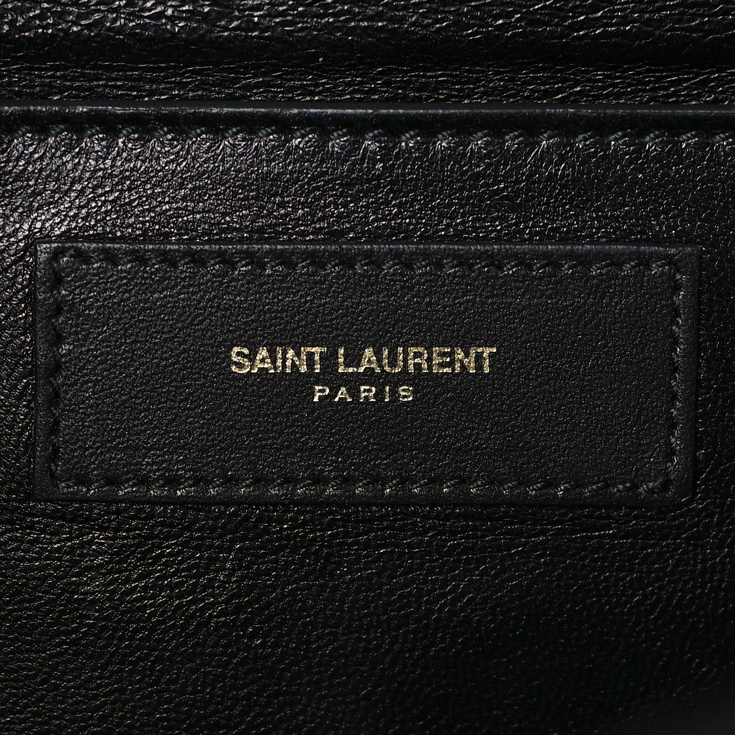 Saint Laurent Calfskin Diagonal Clutch Black 7 of 8
