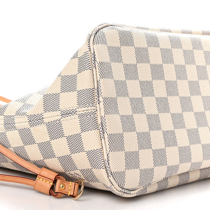 Louis Vuitton Damier Azur Neo Neverfull MM Rose Ballerine 10 of 12