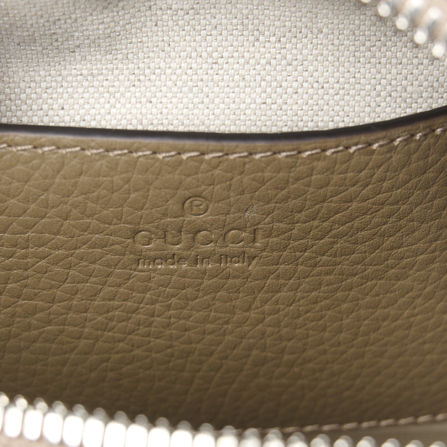 Gucci Piuma Calfskin Jumbo GG Embossed Mini Duffle Bag Good Taupe 6 of 11