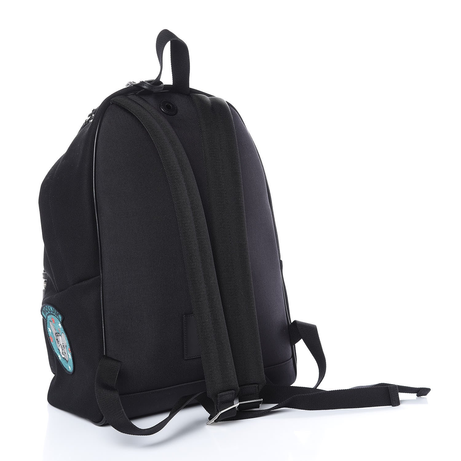 Saint Laurent Twill Patches City Backpack Black 3 of 8