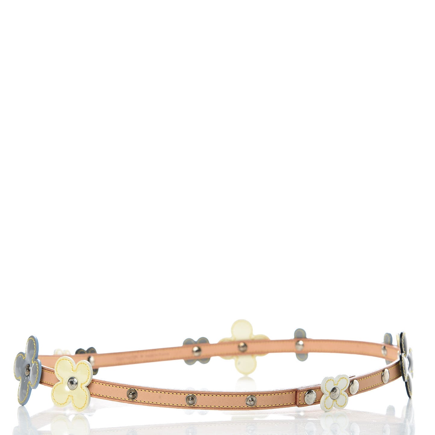 Patent Fleurs Belt