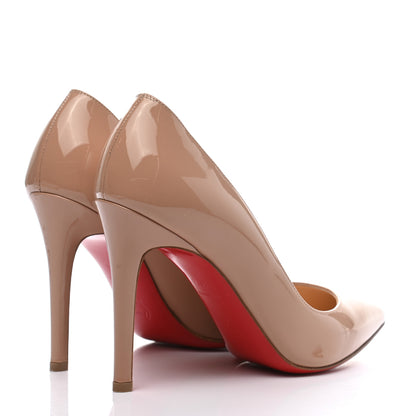 Christian Louboutin Patent Pigalle 100 Pumps 36.5 Nude 4 of 12