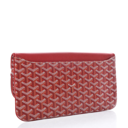 Goyard Goyardine Sainte Marie Soft Clutch Red 6 of 15