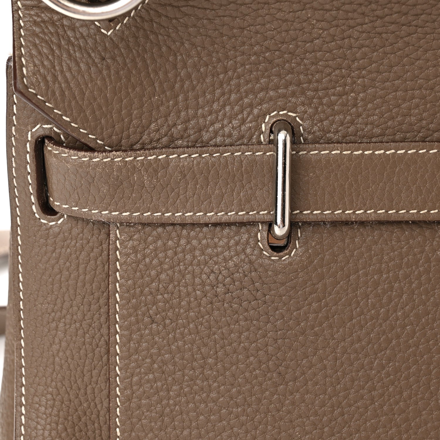 Hermes Taurillon Clemence Jypsiere 37 Etoupe 15 of 21