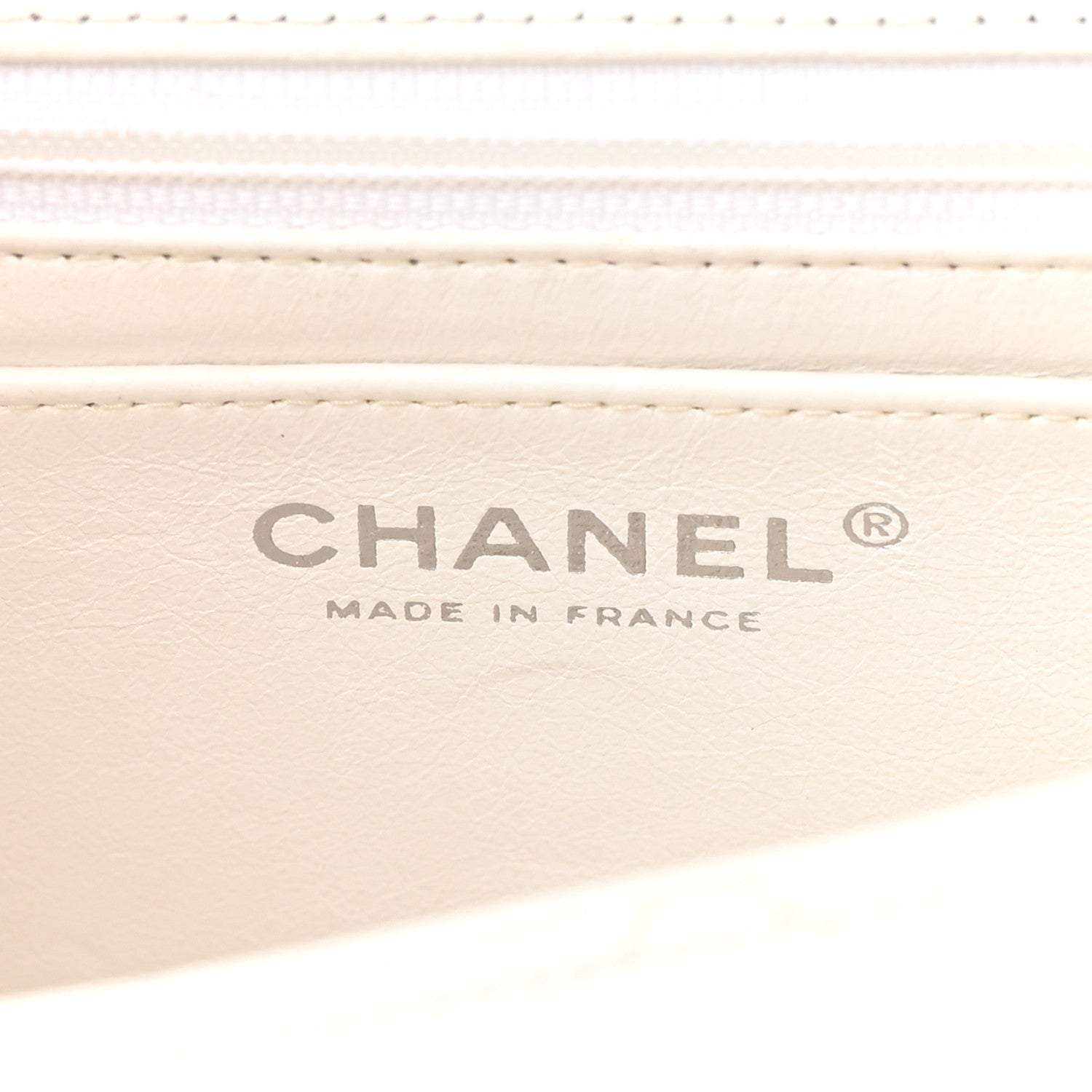 Chanel Caviar Quilted Mini Square Flap White 6 of 17