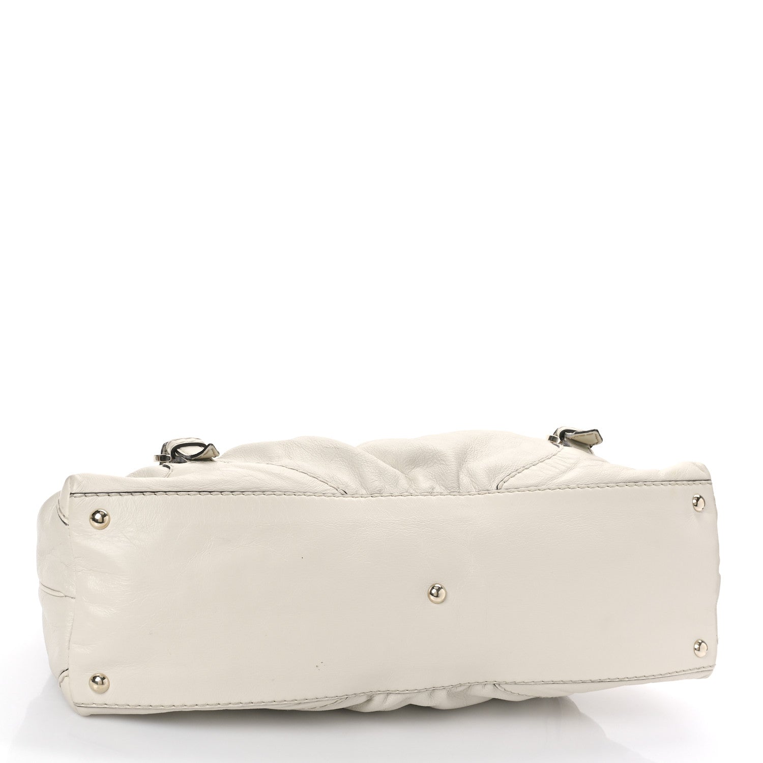 Gucci Calfskin Medium Horsebit Nail Boston Off White 4 of 10