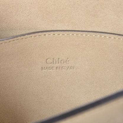 Chloe Suede Calfskin Small Faye Shoulder Bag Majolica Blue 6 of 7