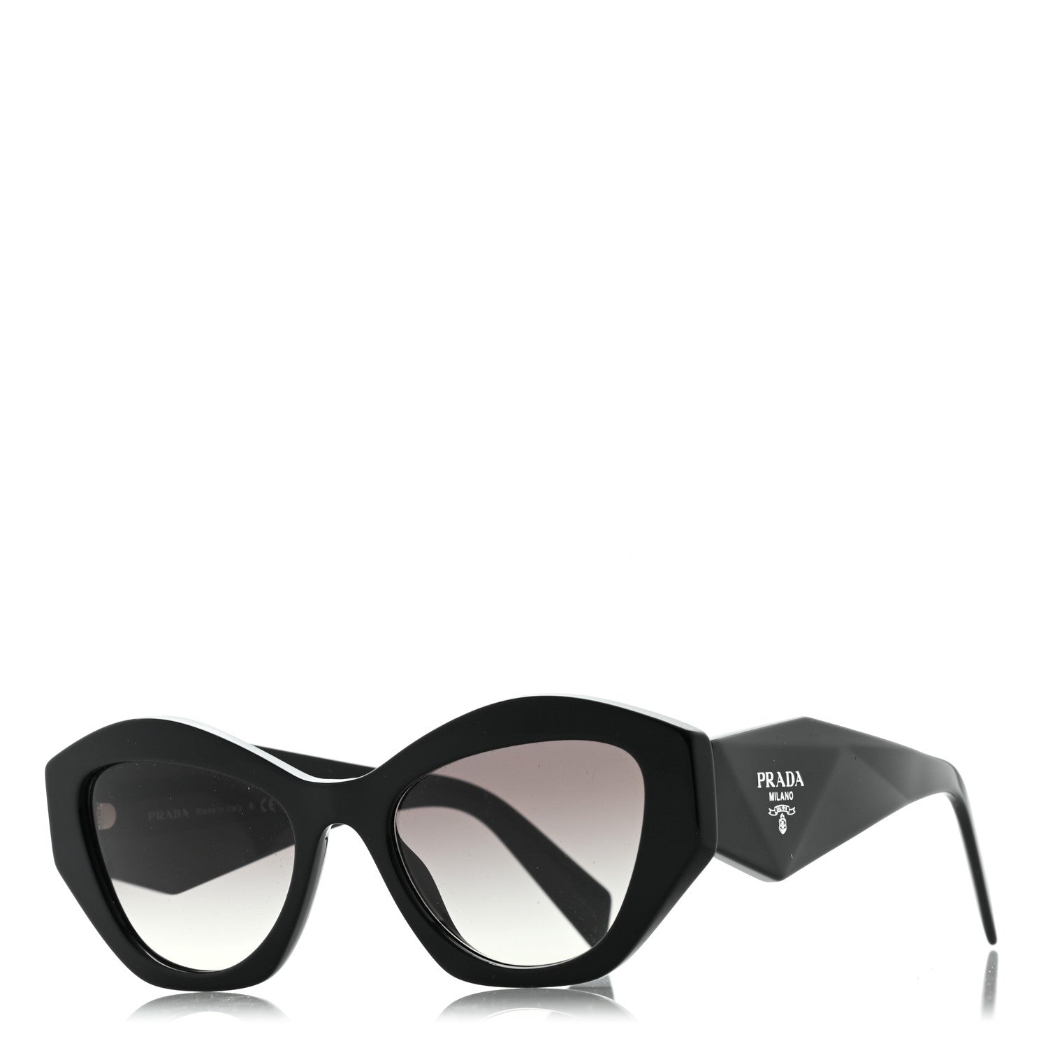 Prada Acetate Symbole Sunglasses SPR 07Y Black 1 of 8