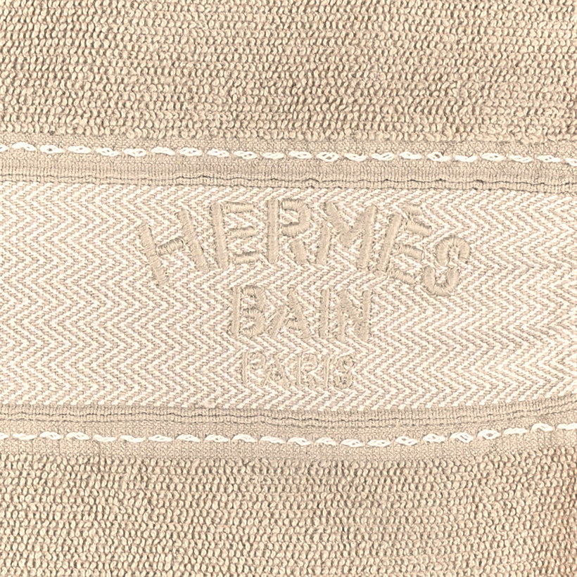 Hermes Cotton Terry Cloth Yachting Large Beach Towel Sable 2 of 3