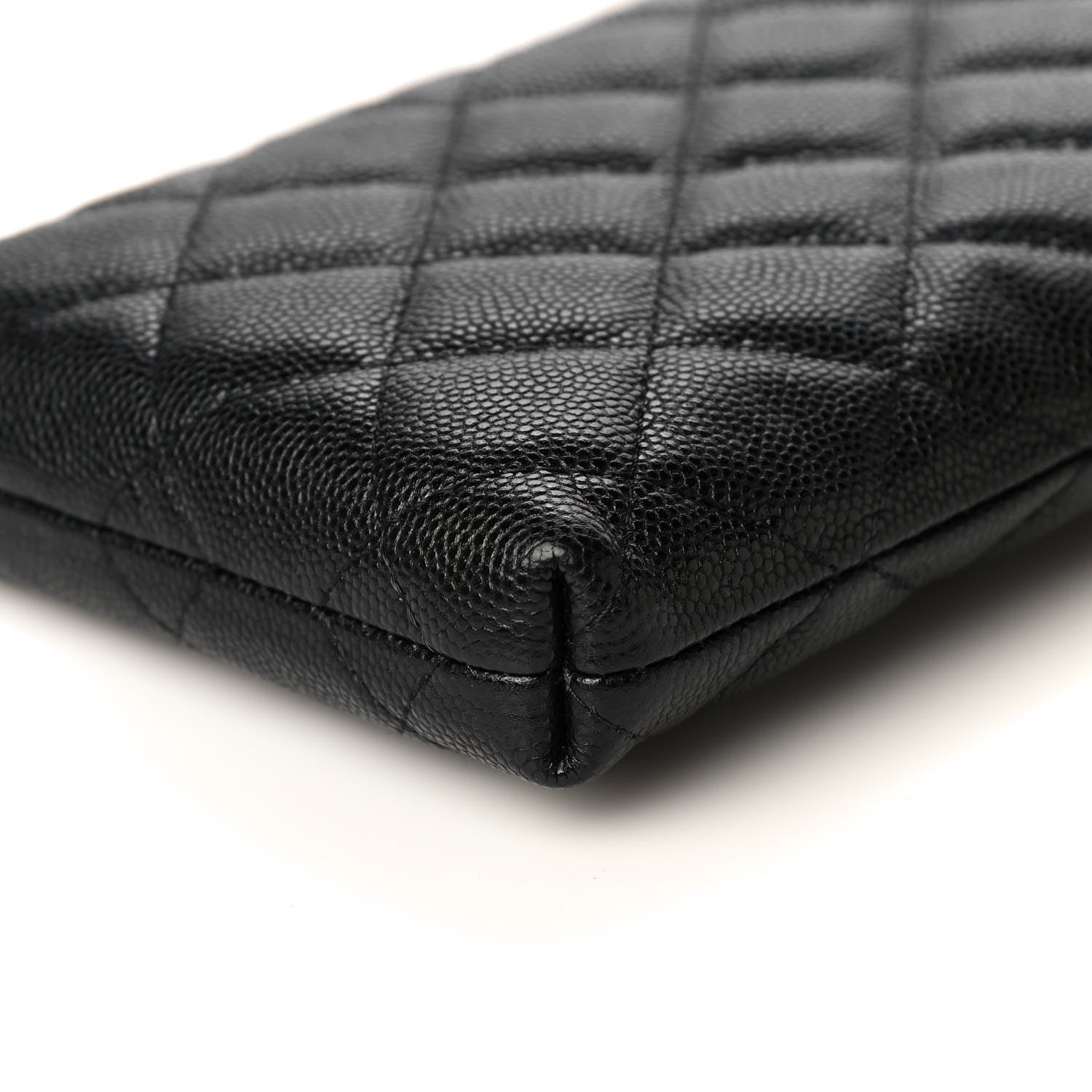 Chanel Caviar Quilted French New Wave Phone Holder With Chain Black 11 of 12